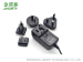 12V3A interchangeable wall plug in power adapter