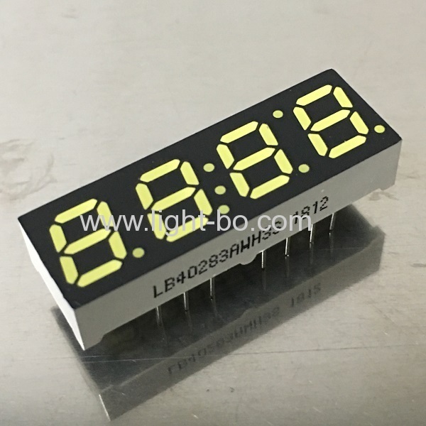 ultra weiße 4-stellige 7-Segment-LED-Uhranzeige 7mm gemeinsame Anode für stb