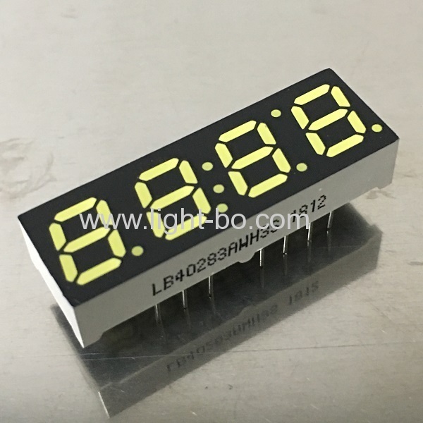 Ultra white 4 Digit 7 Segment LED Clock display 7mm common anode for STB