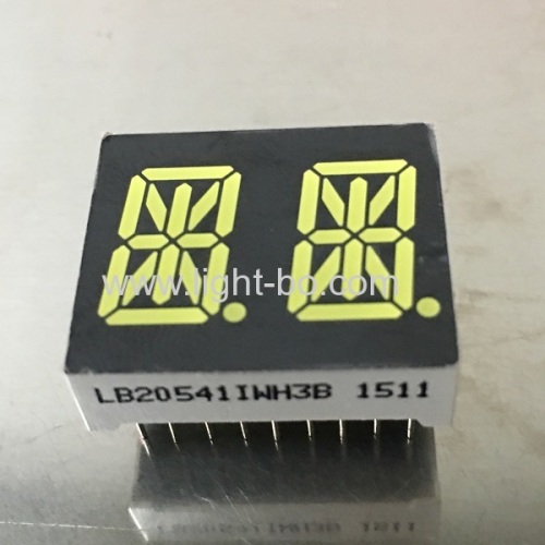 Ultra White 14-segment LED display 0.54-inch dual-digit Common Anode for Instrument Panel
