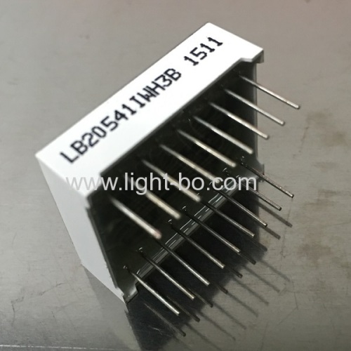 Ultra White 14-segment LED display 0.54-inch dual-digit Common Anode for Instrument Panel
