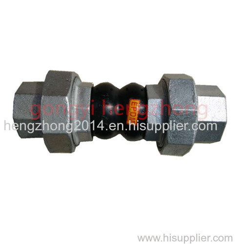 Screw union connection thread thread rubber joint