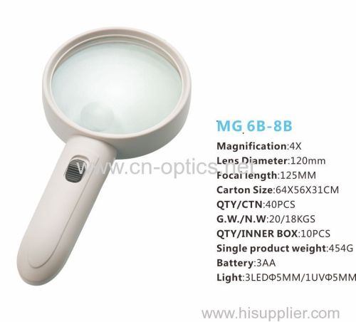 HIGH-POWER LED HAND-HELD MAGNIFIER