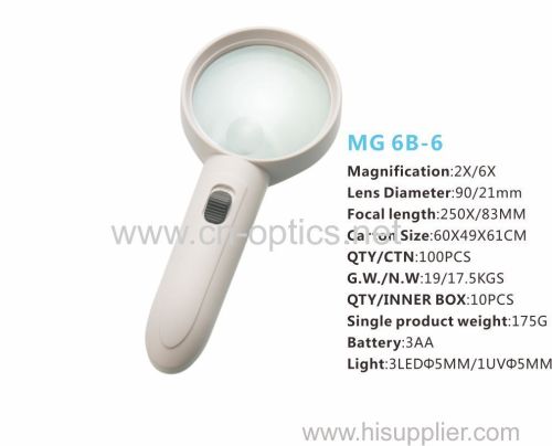 3PCS LED HAND-HELD MAGNIFIER