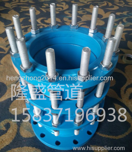 Removable double flange power dismantling joint
