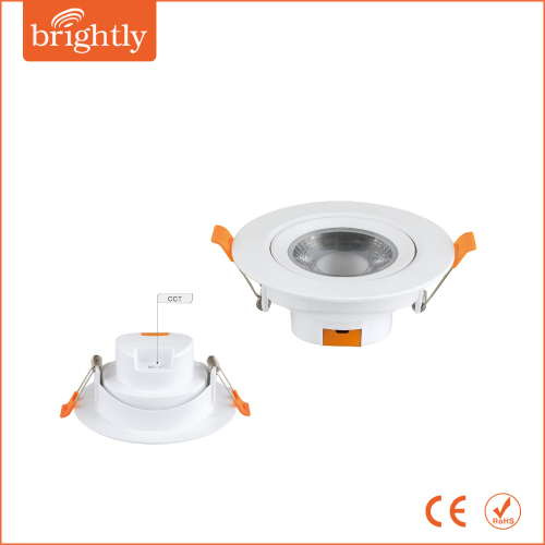 10W CCT 3000/4000/6000K color changeable LED Downlight
