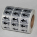 Custom water proof matte silver PET vinyl stickers/polyester sticker/matte silver polyester label