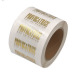Custom Clear Vinyl Stickers Gold Foil Adhesive PET Logo Sticker Printing Transparent Cosmetics Label
