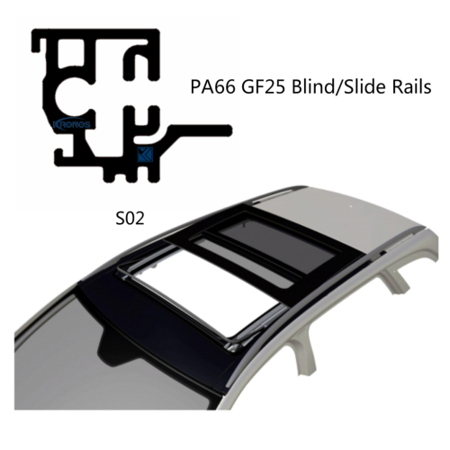 Lightweight and Hardwearing Polyamide Slide Rails for Automotive Sunroofs