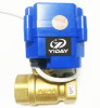 YIDAY 3/4'' 2 way Brass Electric Ball Valve 9-24V AC/DC and CR01 2 Wire NPT or BSP Thread Ball Valve