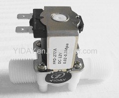 DC 12V 2-Way Normally Closed Valve Plastic Electric Solenoid Valves for Air Water (1/2'')