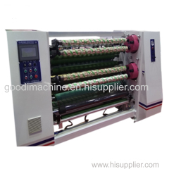 Bopp/masking scotch big diameter tape slitting machine with 4 rewinding shaft