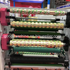 Bopp/masking scotch big diameter tape slitting machine with 4 rewinding shaft