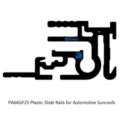 High Precision Extruded Polyamide Slide/Blind Rails for Automotive Sunroofs