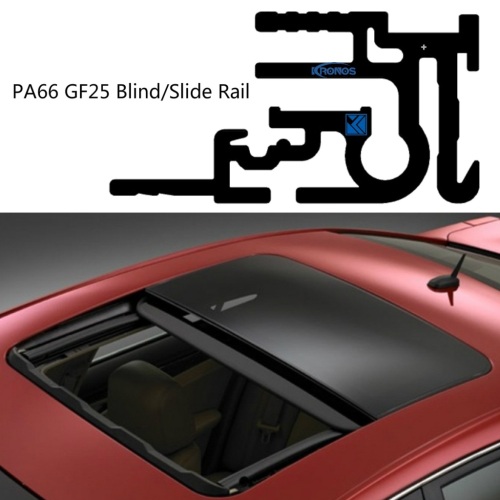 Lightweight Silent & Efficient Polyamide Slide Rails for Automobile Sunroofs