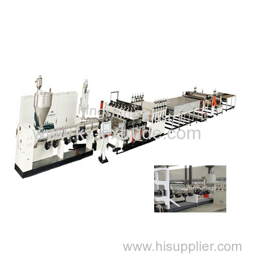 KS120-90 PP hollow construction template making line