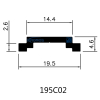 19.5mm Durable Polyamide Operating Rods for Aluminum Windows and Doors