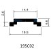 19.5mm Extruded Polyamide Operating Rods for Aluminum Windows and Doors