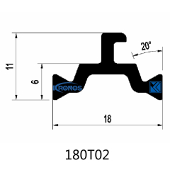 18mm PA66 GF25 Thermal Break Polyamide Strips for Aluminum Windows & Doors