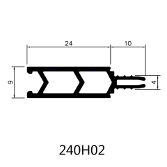 24mm Thermal Insulation Polyamide Profiles for Facades & Curtain Wall Systems