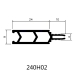 24mm Thermal Break Polyamide Profiles for Facades & Curtain Wall Systems