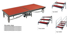 Folding modular stage stairs