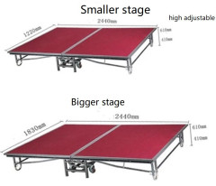 Foldable modular stage platform