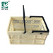 Folding Shopping Clear Plastic Basket with Handles