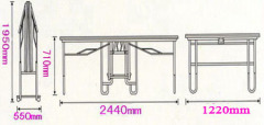 Fold away modular stage