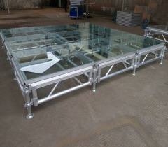 Aluminum Acrylic Modular stage Tested