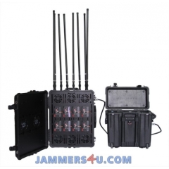 UAV DRONE JAMMER 2.4GHZ 5.8GHZ GPS 433MHZ 900MHZ UP TO 8KM