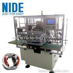 NIDE upgraded model automatic three stations stator coil winding machine with 2 poles