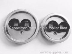 CBB65 Air-condition Capacitor Top Film Capacitor Cover Metal Top Lids D50mm 2+3+4