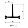 18.6mm PA66 GF25 Extruded Profiles for Aluminum Windows and Doors