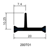 20mm Thermal Strut Polyamide Profiles for Aluminum Windows and Doors