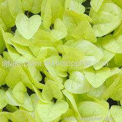 Low maintenance leaf plant wall artificial grass wall panels for decoration