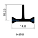 Nylon 66 Thermal Insulating Polyamide Profiles for Aluminum Doors & Windows