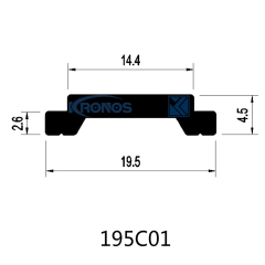 19.5mm High Precision Extruded Polyamide Operating Rods for Windows and Doors