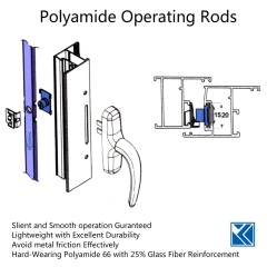 19.5mm Extruded Polyamide Operating Rods for Windows and Doors