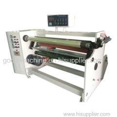 Single shaft bopp adhesive tape rewinding rewinder machine