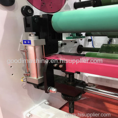 Double shaft high speed adhesive tape rewinding rewinder machine