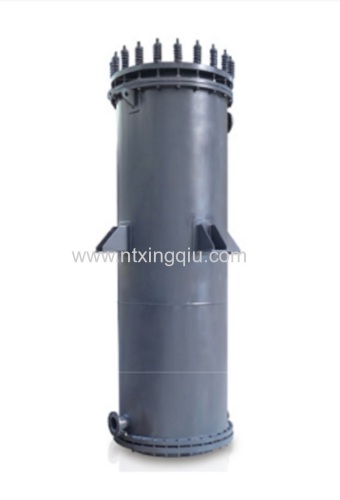 Cubic cylindrical block hole graphite heat exchanger