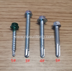 Roofing screw - No. 1/No.3/No. 5 point - different thread - EPDM washer/black washer