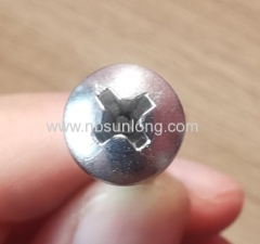 Self drilling screw - pan head - cross phillips drive - zinc coated