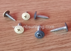 Self drilling screw - colourful painted wafer head - corss phillips drive - zinc coated