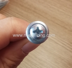 Self drilling screw - wafer head - cross phillips drive - zinc coated