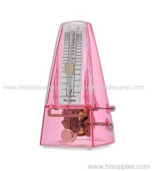 Yueshida Transparent Metronome Wind Up Classical Mechanical Pyramid Shape Metronome