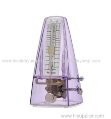 Yueshida Transparent Metronome Wind Up Classical Mechanical Pyramid Shape Metronome