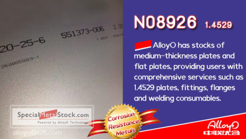 1.4529 stainless steel UNS N08926 alloy desulfurization metal