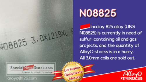 Incoloy825 alloy UNS N08825 processing alloy825 welding